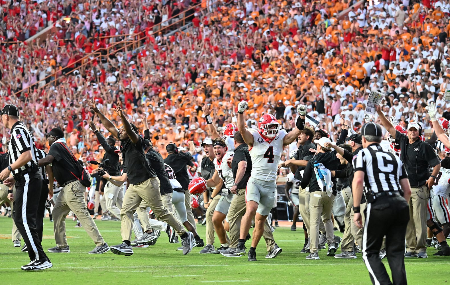Georgia vs. Tennessee football