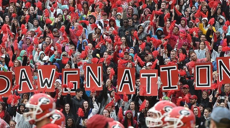 Georgia's Sanford Stadium drew an average of nearly 93,000 fans in 2015.