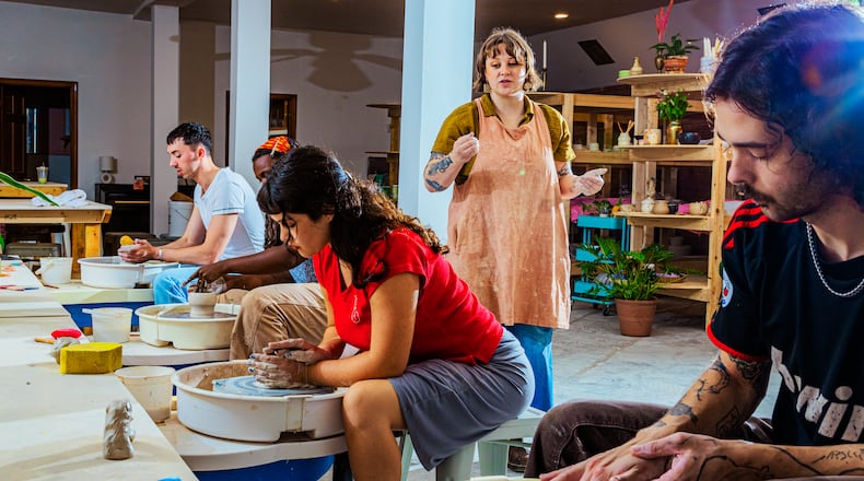 The classes at Grit Ceramic Studio go beyond bows and mugs with niche crafts like charms and candlesticks. (Courtesy of Grit Ceramic Studio)