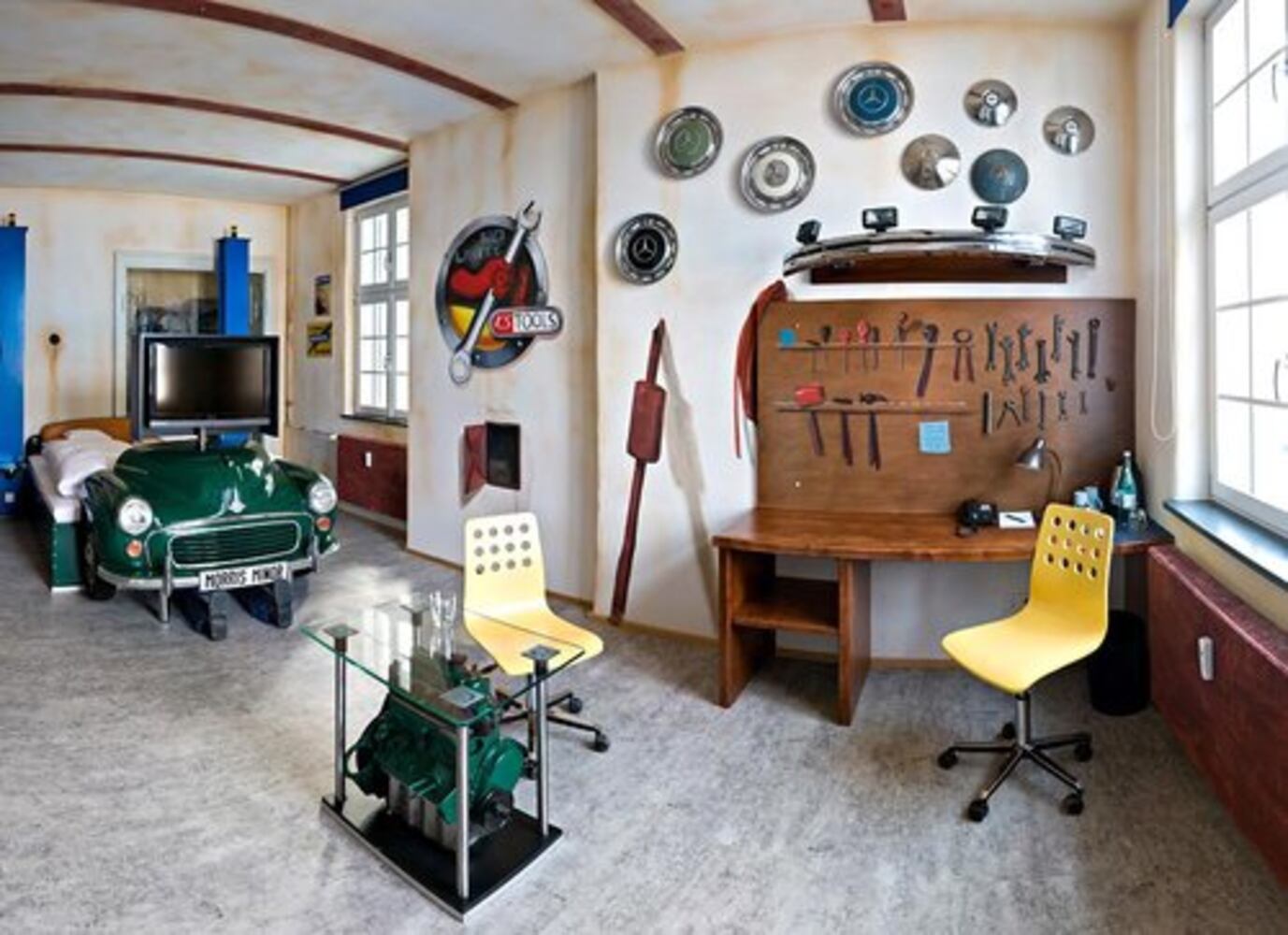 The V8 Hotel a joyride for car lovers