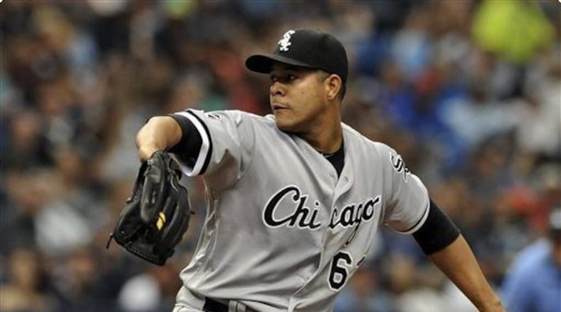 Jose Quintana (above) is a White Sox All-Star left-hander, but he’s not Chris Sale. The Braves don’t feel the same pull to go hard after Quintana as they did for Sale, who was traded to the Red Sox on Tuesday. (AP photo)
