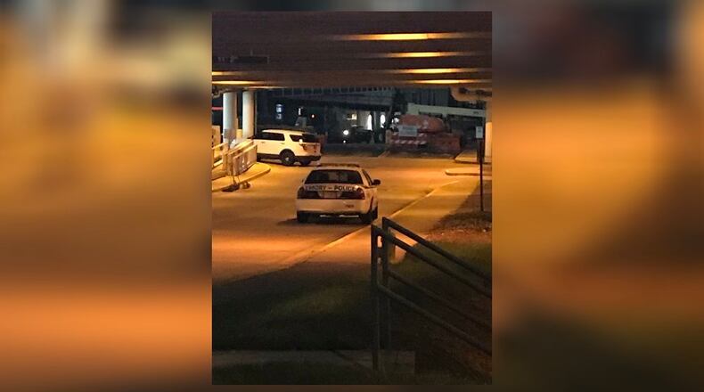 A child was found dead inside a car at an Emory University Hospital parking deck, DeKalb police said. (Credit: Channel 2 Action News)