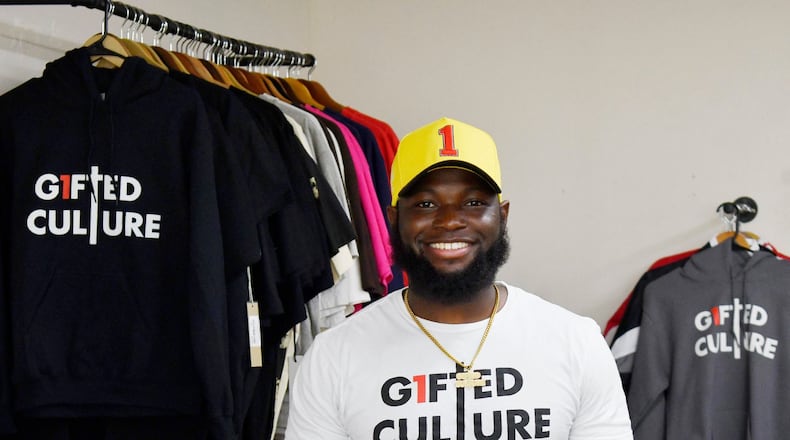 Ahmad Barron created G1fted Culture, a faith-based apparel brand in Macon that aims to inspire people to embrace their talents. (Courtesy of Katie Tucker/The Telegraph)
