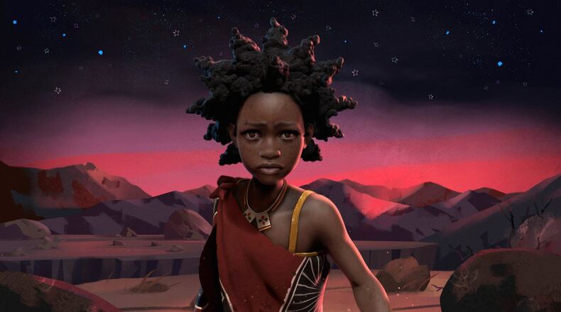 Orphaned children living in Swaziland perform an exercise in self-determination and claiming power for themselves by creating a female story book heroine, Liyana (pictured here) in the moving documentary “Liyana” from directors Amanda and Aaron Kopp. Contributed by Aaron Kopp