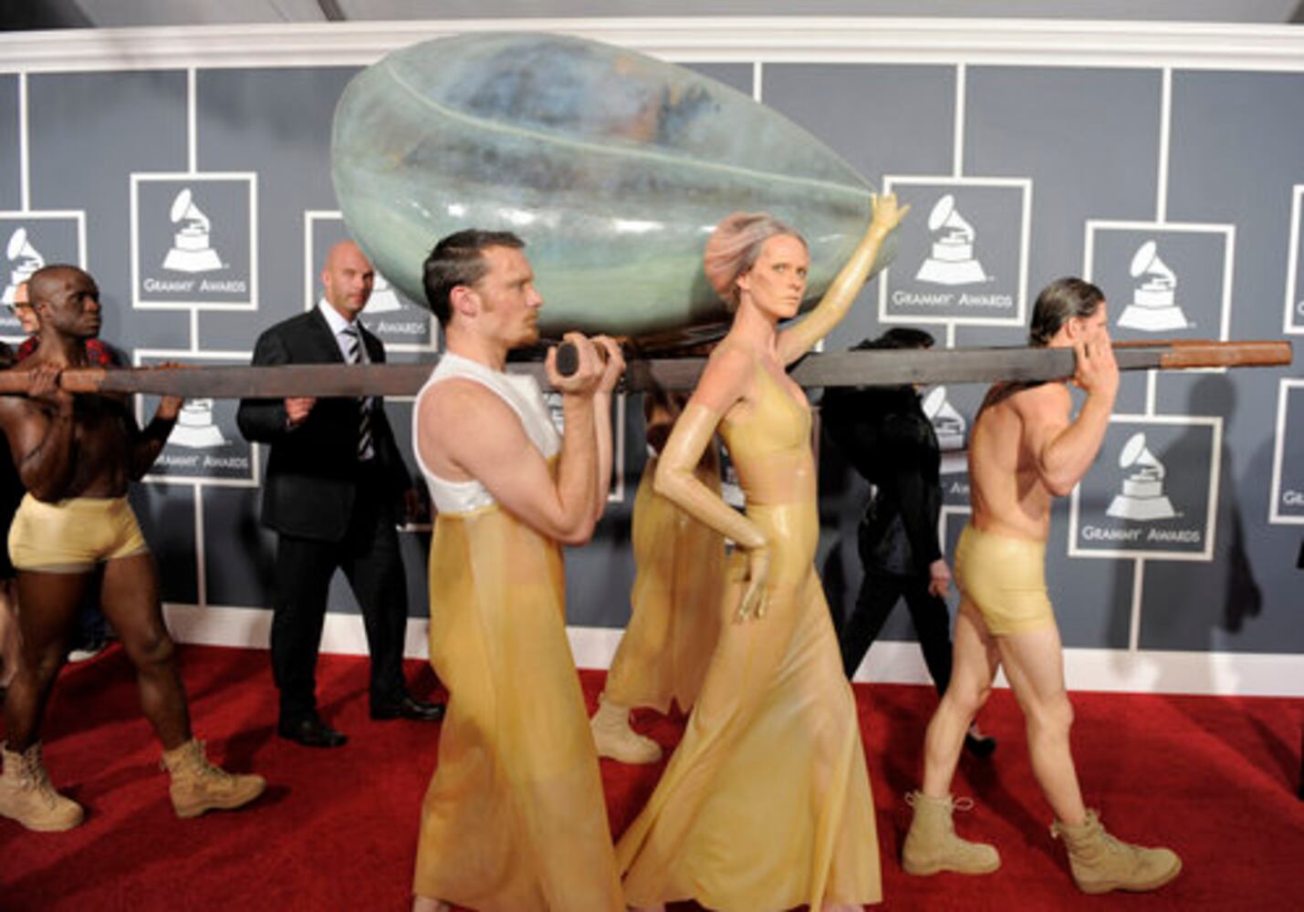 Lady Gaga arrives at the Grammys