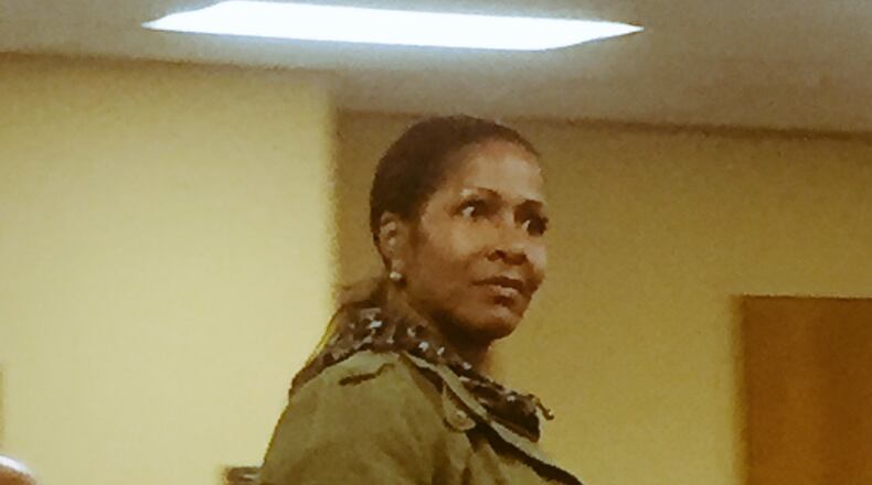 Sheree Whitfield at Sandy Springs Municipal Court to face the judge over accusations she held a huge party without proper permits.