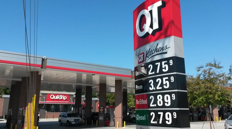 Gas prices  continue to rise in metro Atlanta during Labor Day weekend, including at this station near Doraville on Saturday. MATT KEMPNER / MATTHEW.KEMPNER@AJC.COM