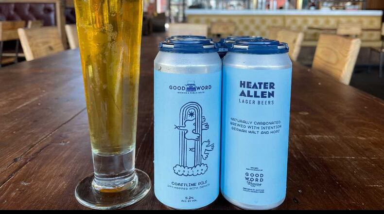 Good Word Brewing's Coastline Pils is a collaboration with Heater Allen brewery in Oregon. / Courtesy of Good Word Brewing