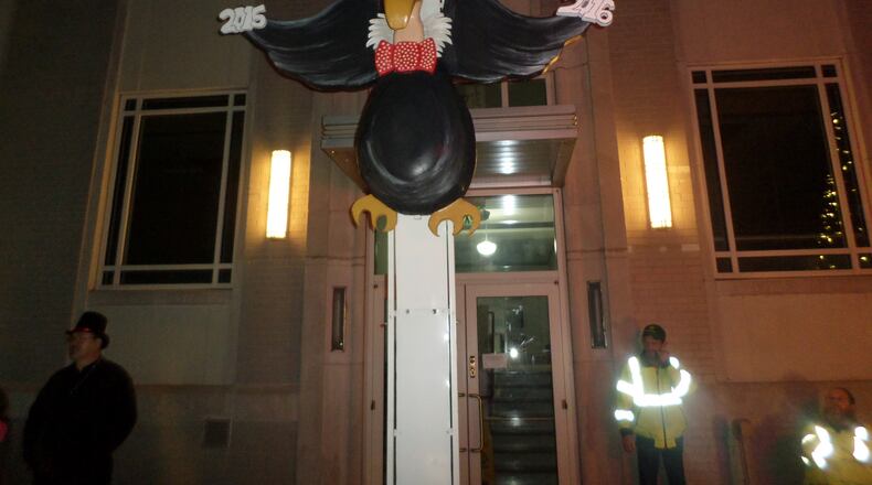 Bob the Buzzard welcomes in the New Year in Perry (Photo: City of Perry)