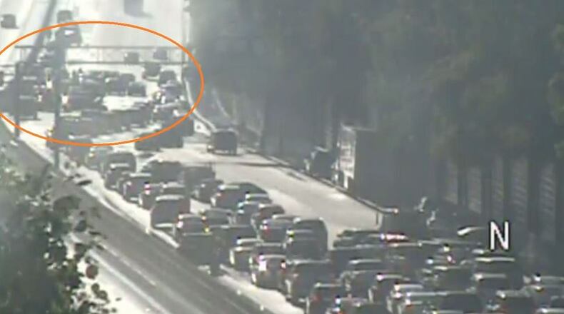 The accident happened just before 7 p.m. Sunday on I-75.