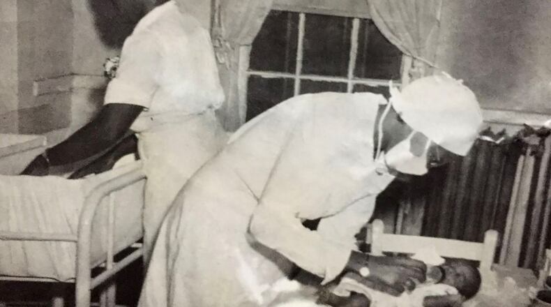 Nurses attend patients at the Americus, Ga. Colored Hospital, which operated from 1923 to 1953 during the Jim Crow period of racial segregation. The hospital will be turned into a civil rights musuem. It just received a National Park Service grant to preserve the building. (Contributed by Americus-Sumter County Movement Remembered Committee, Inc.)