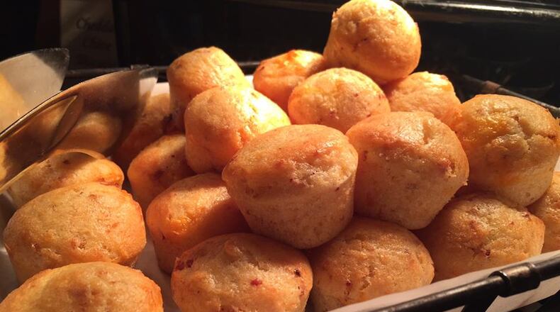 bacon cheddar muffins (bacon cheddar biscuits) Photo credit: The Ritz-Carlton, Buckhead