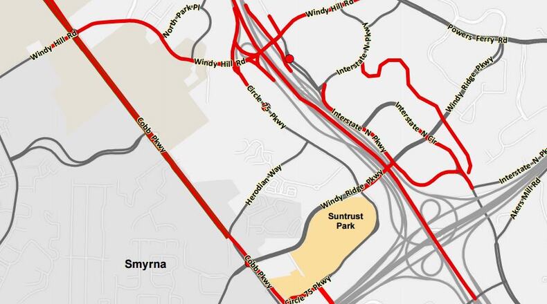 Construction projects for the Cumberland CID between 2016 and 2017.