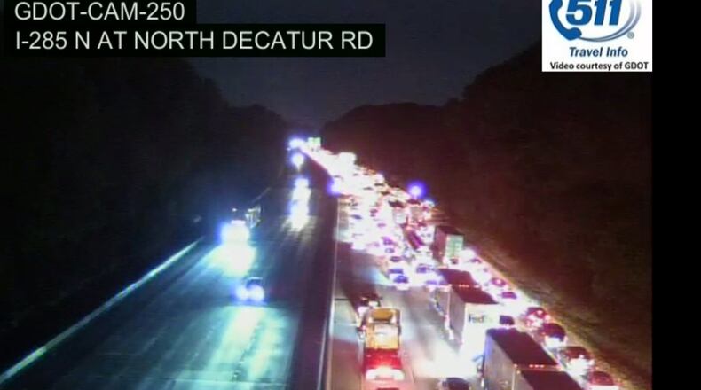Drivers were stuck on I-285 North for hours overnight after another interstate shooting near the Church Street exit.