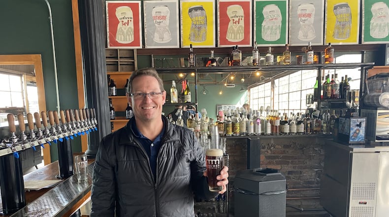 Arches Brewing co-owner and brewmaster Jamey Adams has opened a new taproom at Atlanta Utility Works in East Point. (Bob Townsend for The Atlanta Journal-Constitution)