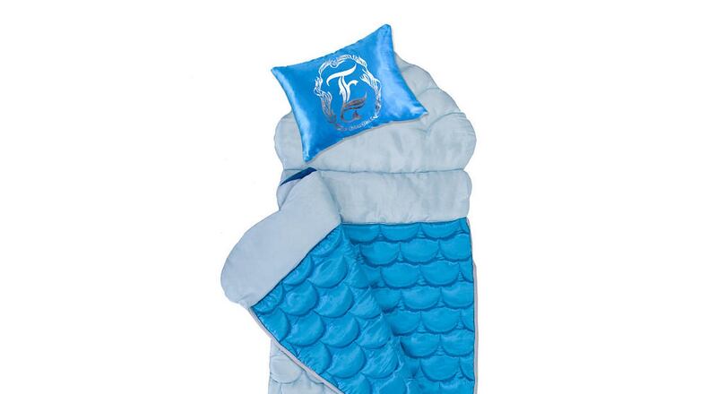 Enchantails is a mermaid-inspired slumber bag and book set