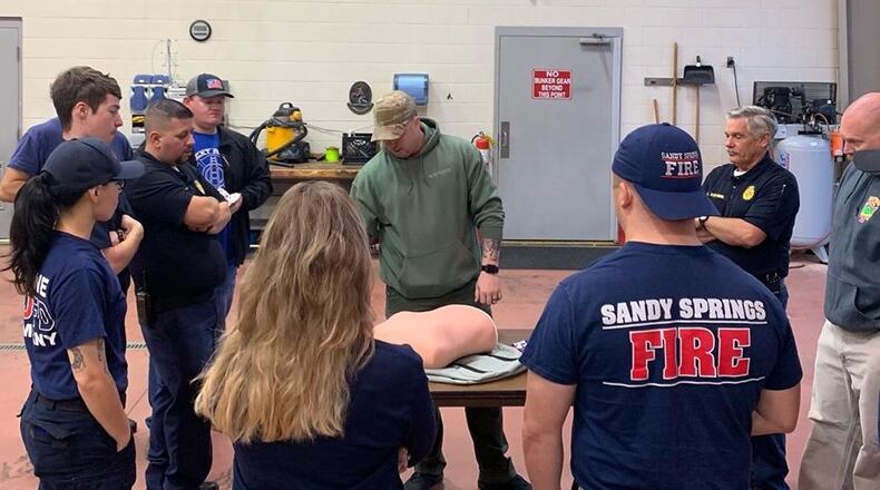 The Sandy Springs Fire Department is offering to schedule American Heart Association CPR training. (Courtesy Sandy Springs Fire Department)