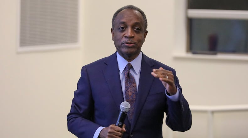 DeKalb CEO Michael Thurmond says Gov. Brian Kemp’s decision to allow certain businesses to reopen as soon as Friday is not one he would have made. MIGUEL MARTINEZ FOR THE ATLANTA JOURNAL-CONSTITUTION