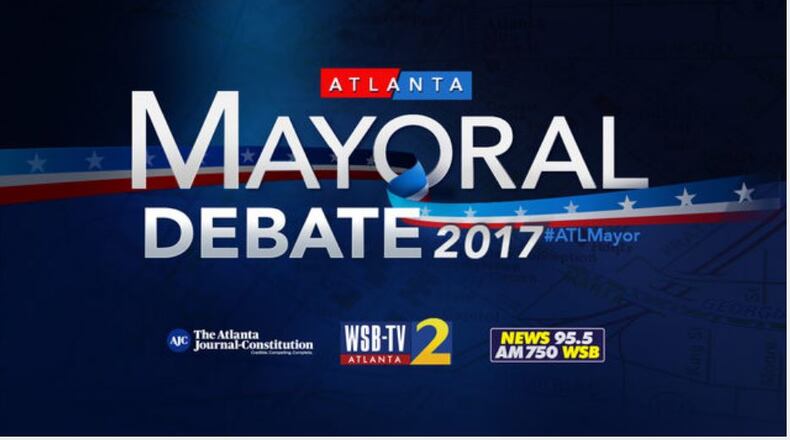 The WSB-TV/Atlanta Police Foundation Atlanta Mayoral Debate will air live on Sunday at 4:30 p.m.