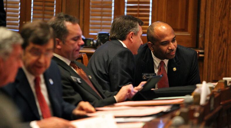 Sen. Lester G. Jackson, D-Savannah, right, wants the federal government to change the name of “Runaway Negro Creek” in Skidaway Island to “Freedom Creek.” Jason Getz jgetz@ajc.com