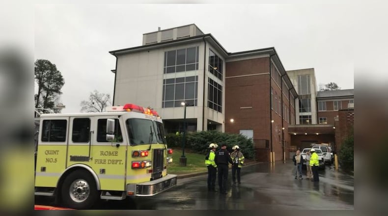 The Berry College science building was evacuated Wednesday due to a chemical spill, a university spokeswoman said.
