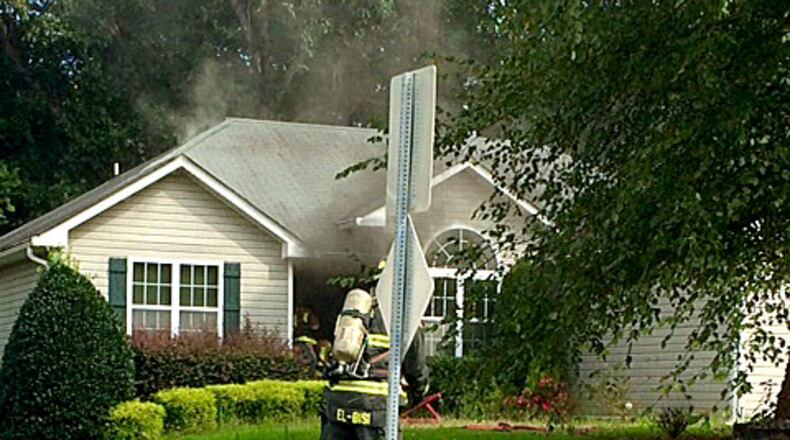 Firefighters were called the home around 4 p.m. (Photo: Steven McEntyre/Cherokee County fire department)