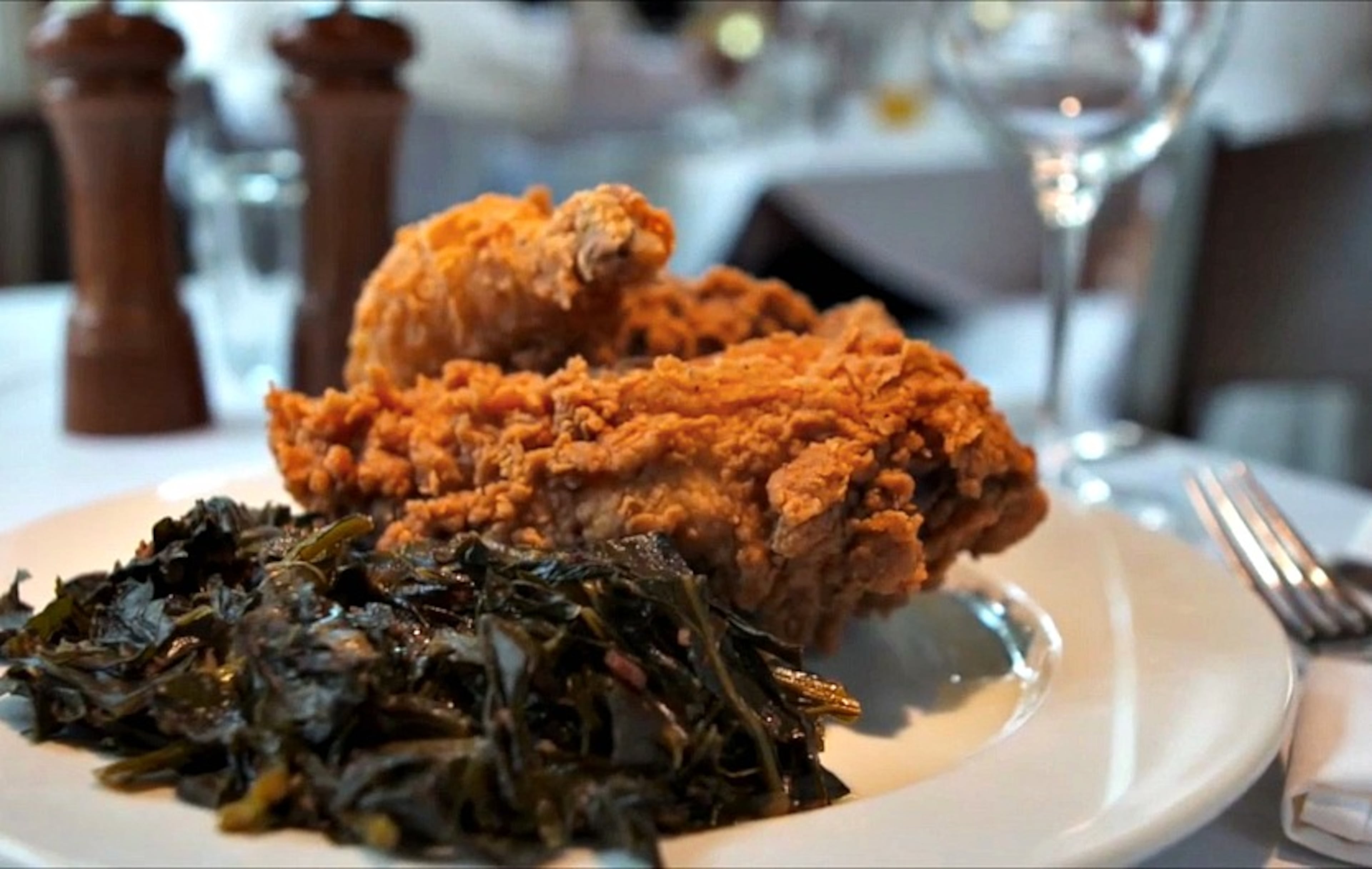 Table & Main's fried chicken is its most famous dish for a reason; it’s straightforward, classic and perfectly executed. (Courtesy of Table & Main)