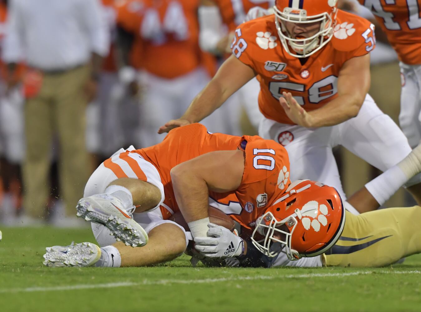 Photos: Jackets open season, battle Clemson