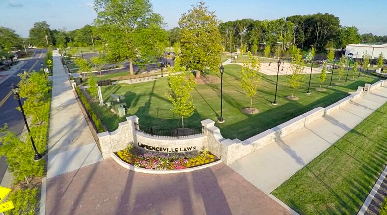 Lawrenceville adopts Livable Centers Initiative 5-Year Plan Update. The Lawrenceville Lawn is just one example of the kinds of initiatives identified in the originnal LCI plan. Courtesy City of Lawrenceville