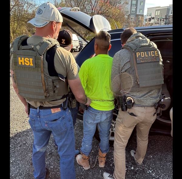 Homeland Security Investigations Atlanta arrests a foreign national the agency says is a Venezuelan Tren de Aragua gang member.