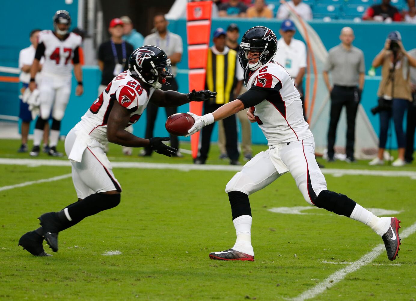 Photos: Falcons play first exhibition game