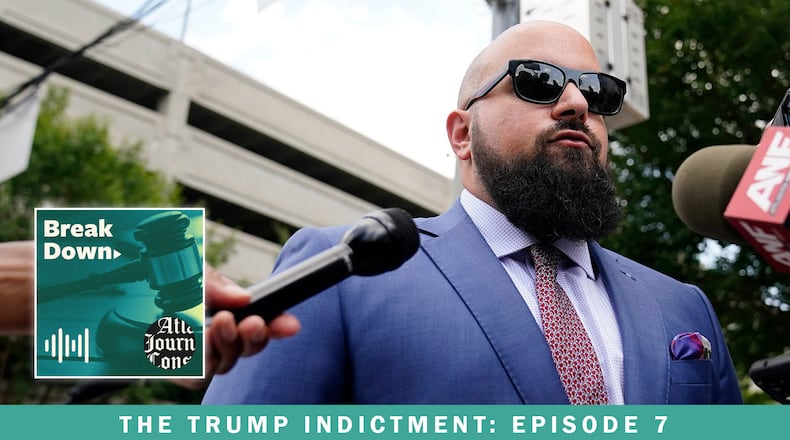 Attorney Scott Grubman, who is representing Kenneth Chesebro, speaks with the AJC's 'Breakdown' podcast about why he believes charges should not have been brought against the man some call "the architect" for the slates of alternate electors. (Brynn Anderson/AP)