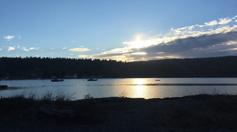 Davis Bay at sunset on Decatur Island. (Megan Burbank/The Seattle Times/TNS)