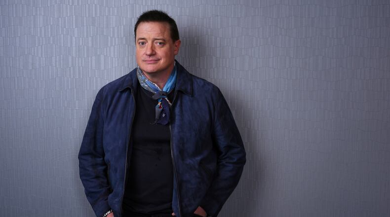 Brendan Fraser, star of the film "Rental Family," poses for a portrait during the Toronto International Film Festival on Sept. 7, 2025. (AP Photo/Chris Pizzello)