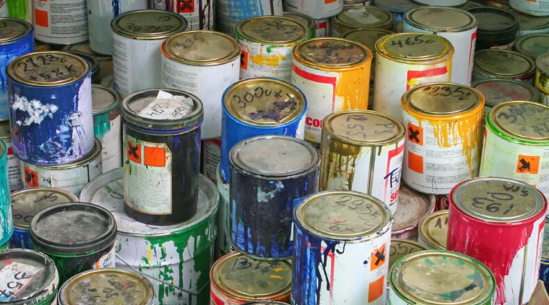 Alpharetta residents must pre-register to participate in the household hazardous waste and paint one-day recycling collection event 8:30 a.m. to 1 p.m. Saturday, Nov. 13 at Alpharetta Public Works Department, 1790 Hembree Road. (Courtesy Hippo Waste)