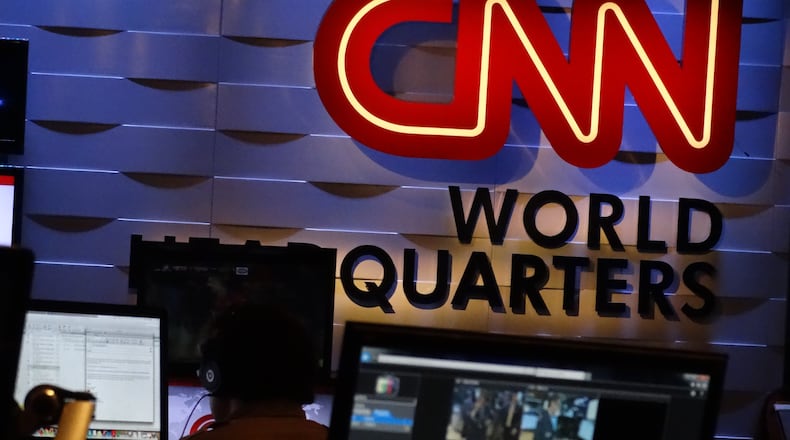 The CNN main newsroom in Atlanta in September, 2014. CREDIT: Rodney Ho/ rho@ajc.com