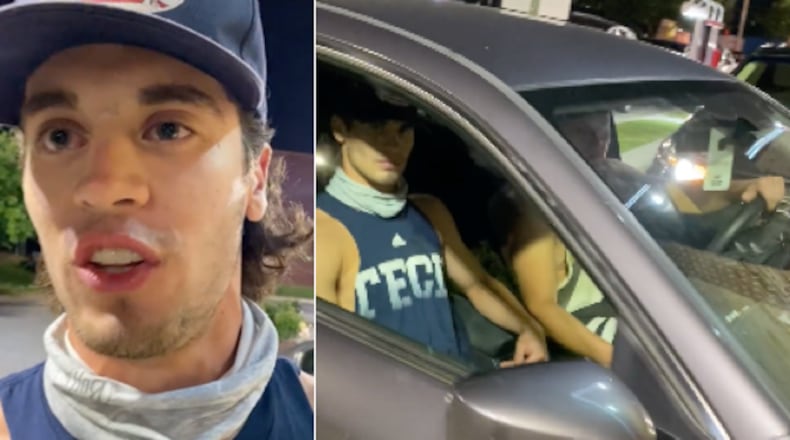 Georgia Tech baseball player Charlie Benson was captured on video berating two women and slinging politically charged insults at them after an alleged fender bender in the drive-thru line of a northwest Atlanta Cookout. He later apologized in a note shared on the baseball team's official Facebook page.