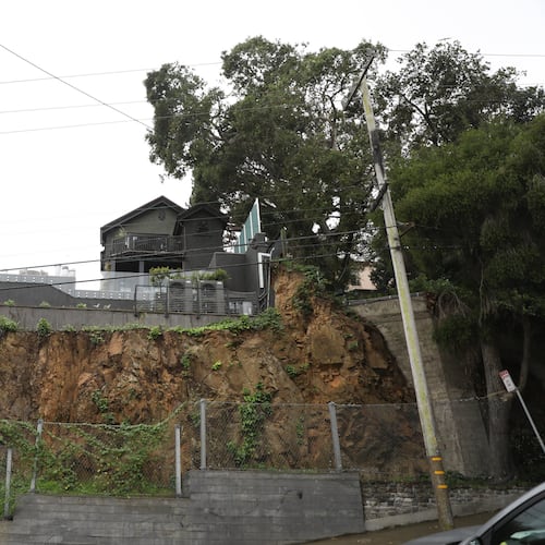 The home of Sam Altman is seen from Chestnut Street in San Francisco on Friday, April 10, 2026. (Lea Suzuki/San Francisco Chronicle via AP)