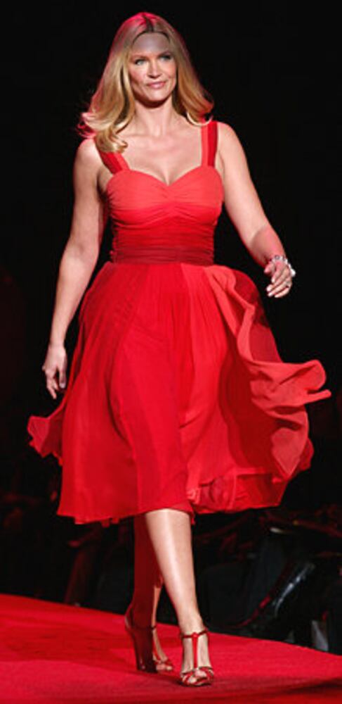 Celebrity Red Dress Runway Photos