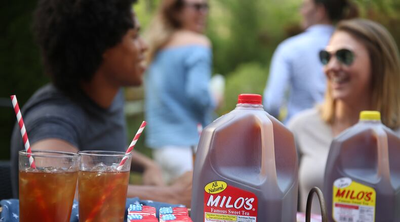 Brewed tea from Milo's Tea Company