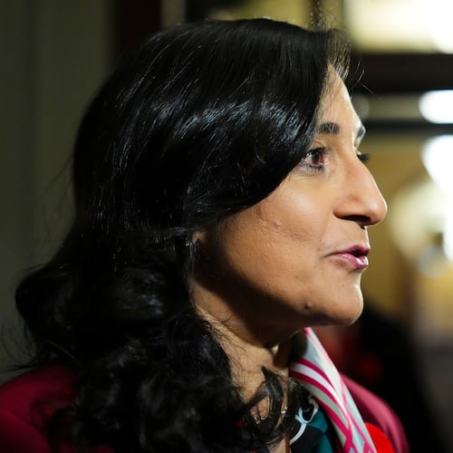 Canada's Foreign Affairs Minister Anita Anand arrives to a cabinet meeting on Parliament Hill in Ottawa Nov. 4, 2025. (Sean Kilpatrick/The Canadian Press via AP)