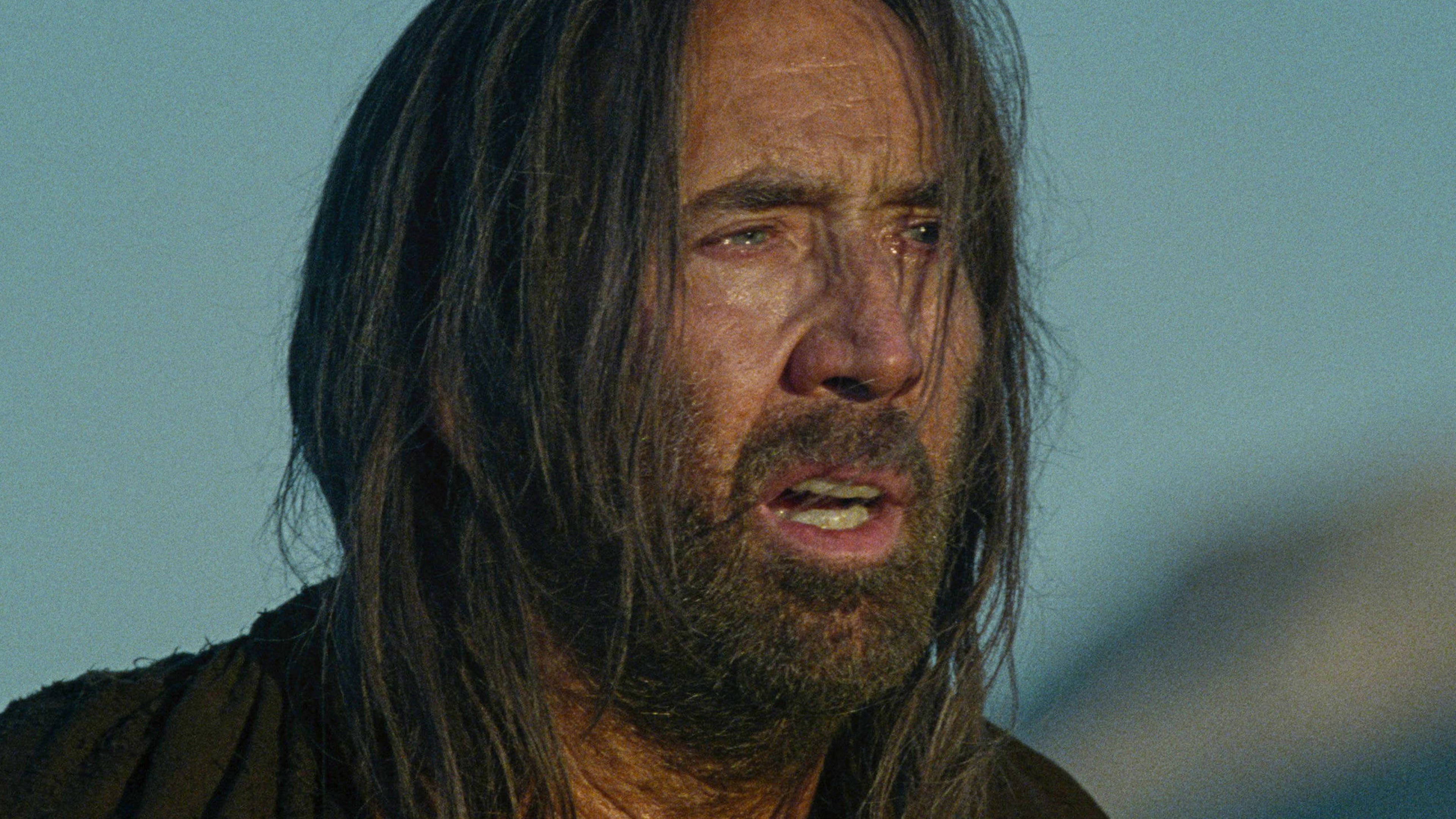 This image released by Magnolia Pictures shows Nicolas Cage in a scene from "The Carpenter's Son." (Magnolia Pictures via AP)