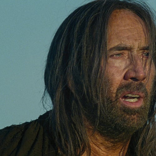 This image released by Magnolia Pictures shows Nicolas Cage in a scene from "The Carpenter's Son." (Magnolia Pictures via AP)