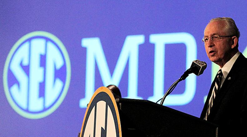 SEC commissioner Mike Slive alluded to his earlier comments that the conference will pursue creating a new NCAA Division — a Division 4 — if the autonomy proposal is rejected by the NCAA Division I board of directors.