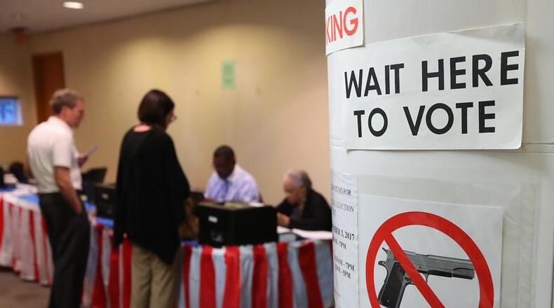DeKalb County saw a dip in the number of early voters through the week.