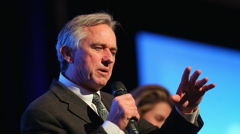 PARK CITY, UT - DECEMBER 06: Robert F. Kennedy, Jr. speaks onstage at the Deer Valley Celebrity Skifest held at the Silver Lake Lodge in Deer Valley on December 6, 2014 in Park City, Utah (Photo by Mark Davis/Getty Images) PARK CITY, UT - DECEMBER 06: Robert F. Kennedy, Jr. speaks onstage at the Deer Valley Celebrity Skifest held at the Silver Lake Lodge in Deer Valley on December 6, 2014 in Park City, Utah (Photo by Mark Davis/Getty Images)