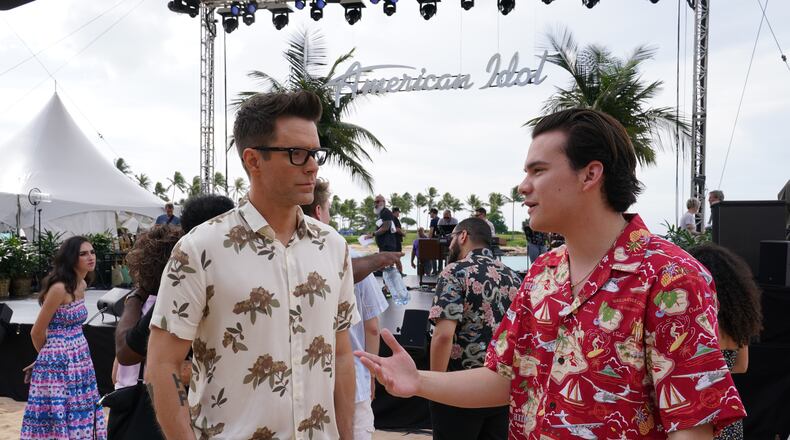 AMERICAN IDOL - "310 (Hawaii Showcase and Final Judgment Part #2)" - "American Idol'''s previously recorded Hawaii Showcase concludes the Final Judgment round at Aulani, A Disney Resort & Spa in Ko Olina, Hawai'i, SUNDAY, APRIL 5 (8:00-10:00 p.m. EDT), on ABC. The remaining top 40 contestants perform in a concert showcasing their artistry before awaiting their final judgment for a spot in the coveted top 20. Tune in to watch as the remaining top 40 leave the judges with difficult, heartbreaking decisions and a shocking first-ever twist in the show's history for two contestants that no one saw coming. (ABC/Karen Neal)
BOBBY BONES, JONNY WEST