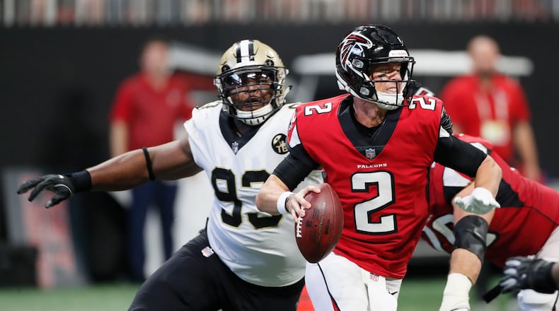 Falcons quarterback Matt Ryan. (Bob Andres/bandres@ajc.com)