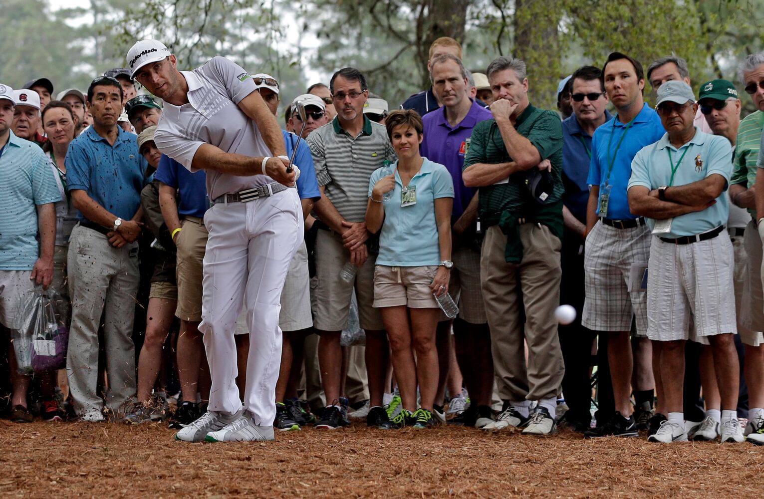 The scene at the Masters, April 12