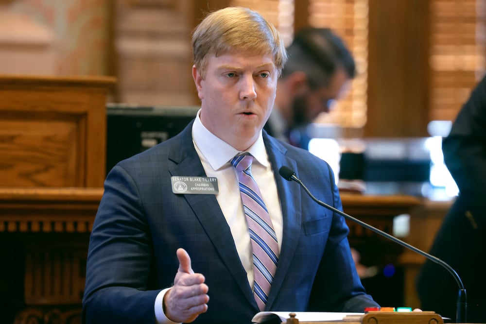 Blake Tillery, R-Vidalia, chair the Georgia Senate Appropriations Committee.